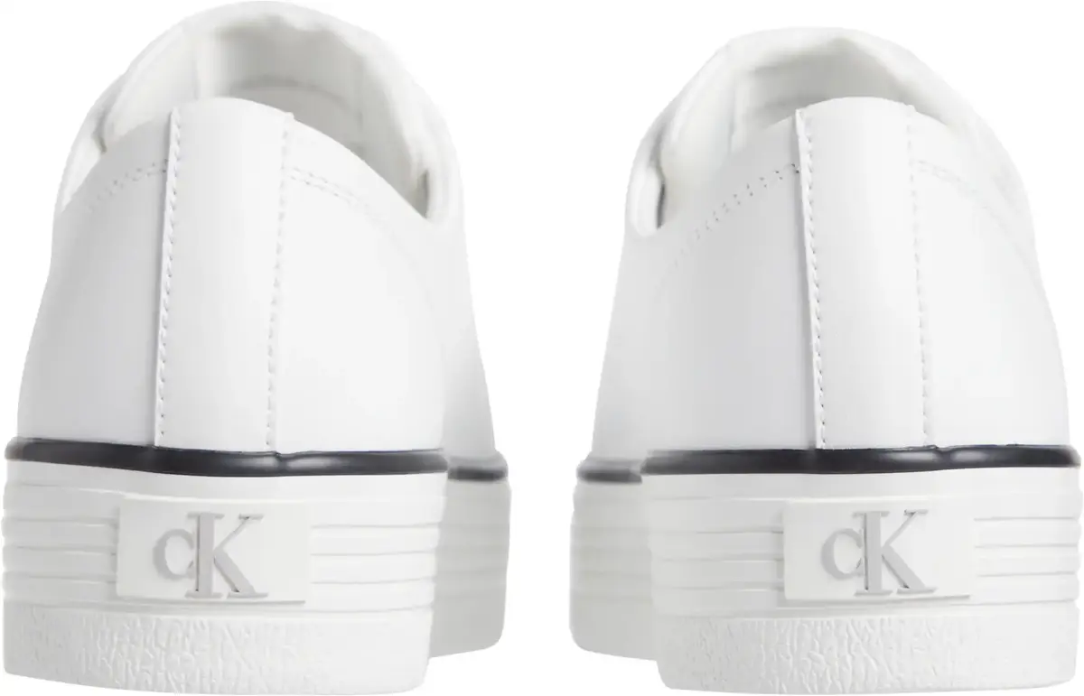 Calvin Klein BOLD VULC FLATF LOW, 01W Beyaz Kadın Spor Ayakkabı & Sneaker