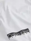 Calvin Klein NY CHEST BOX LOGO T-, YAF Beyaz Erkek T-Shirt & Polo