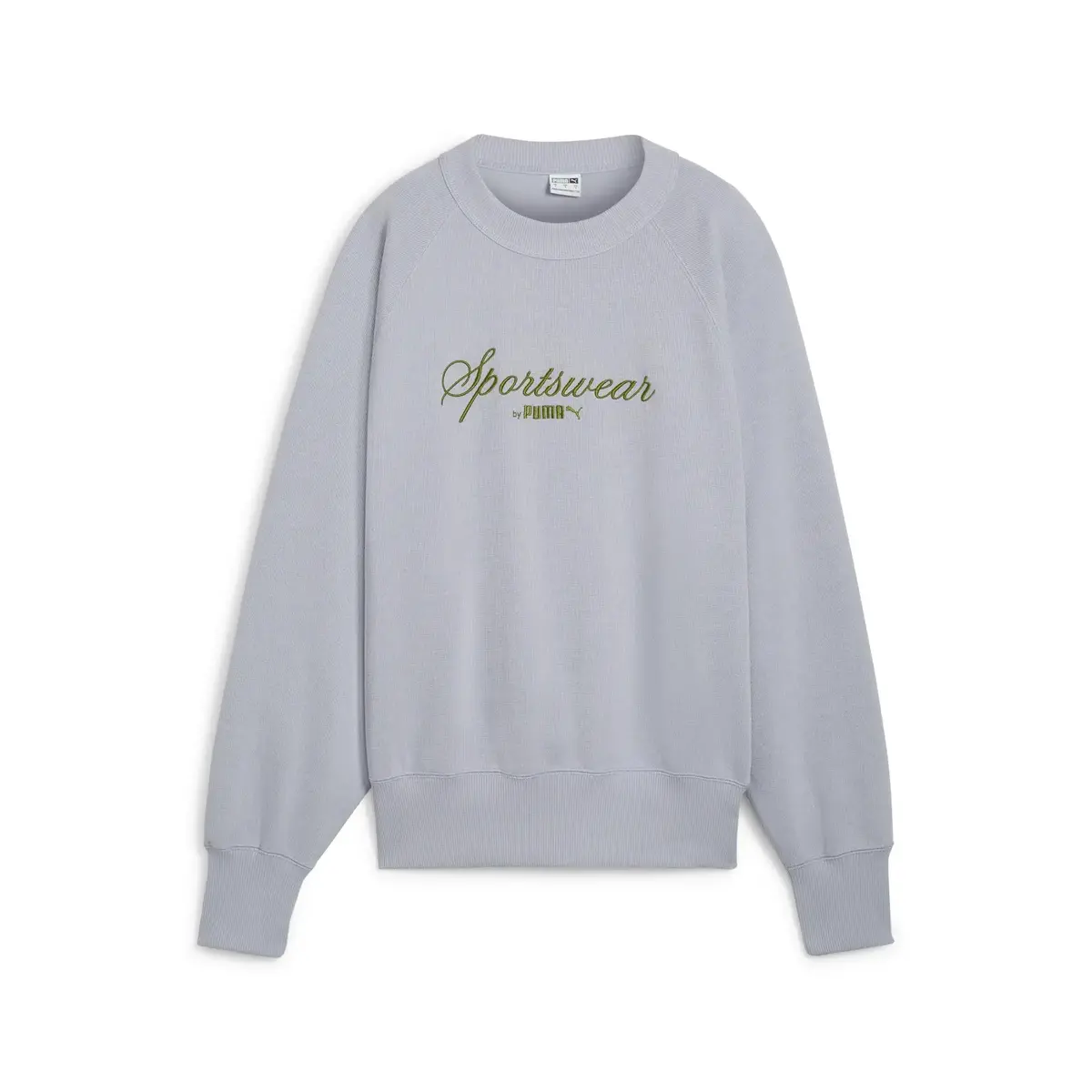 PUMA CLASSICS+ Relaxed Crew Gri Kadın Sweatshirt