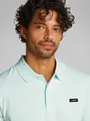 Calvin Klein STRETCH PIQUE SLIM Yeşil Erkek Tişört
