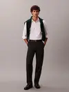Calvin Klein LS TECH STRETCH SLIM Beyaz Erkek Gömlek