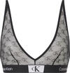 Calvin Klein UNLINED TRIANGLE Kadın Siyah Sütyen