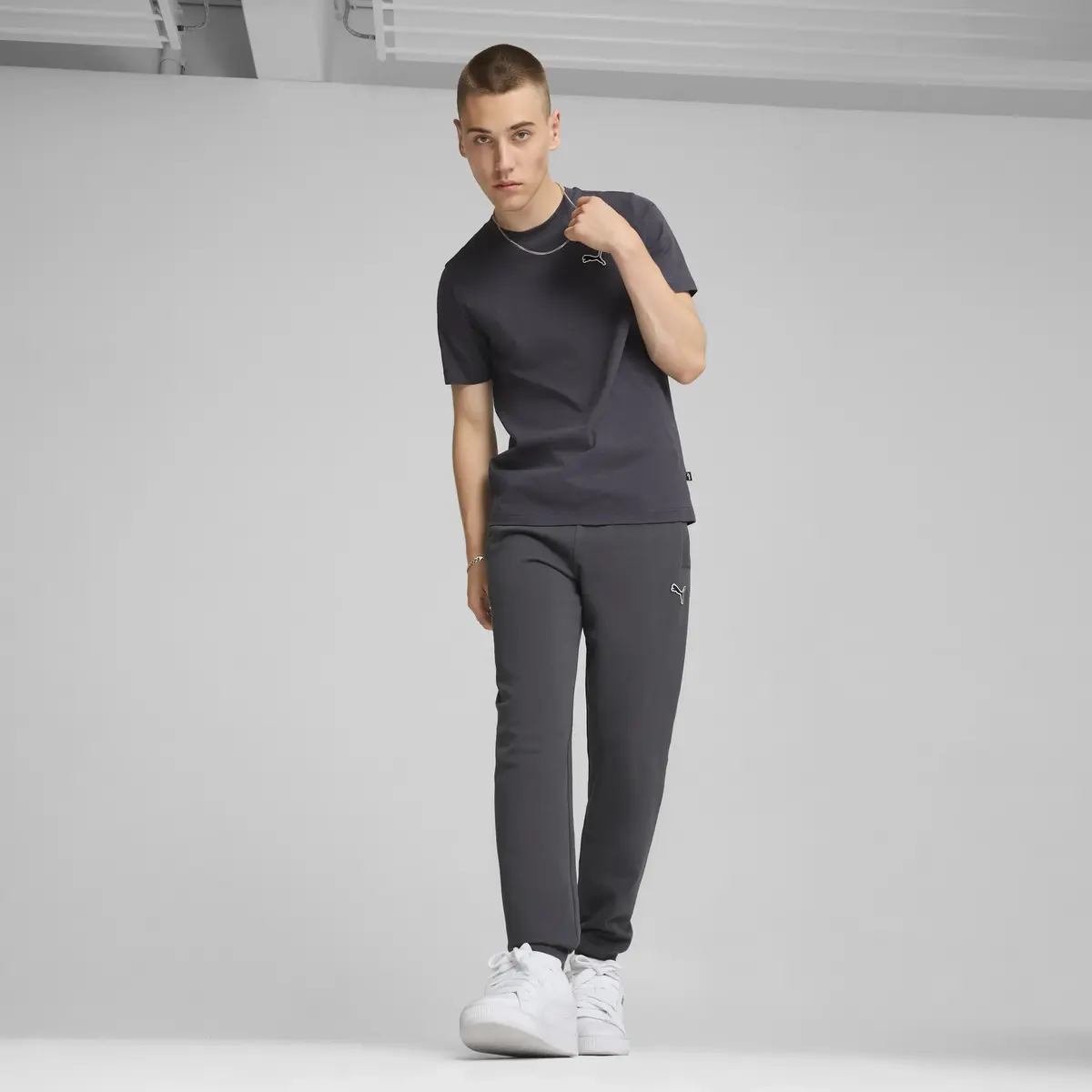 Puma BETTER ESSENTIALS Tee Koyu Gri Erkek T-Shirt
