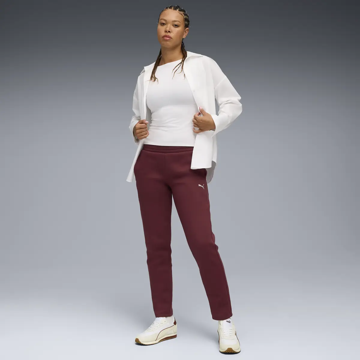 PUMA EVOSTRIPE Sweatpants Kadın Kırmızı Eşofman Alt