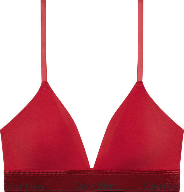Calvin Klein LIGHTLY LINED TRIANGLE Kırmızı Kadın Bralet