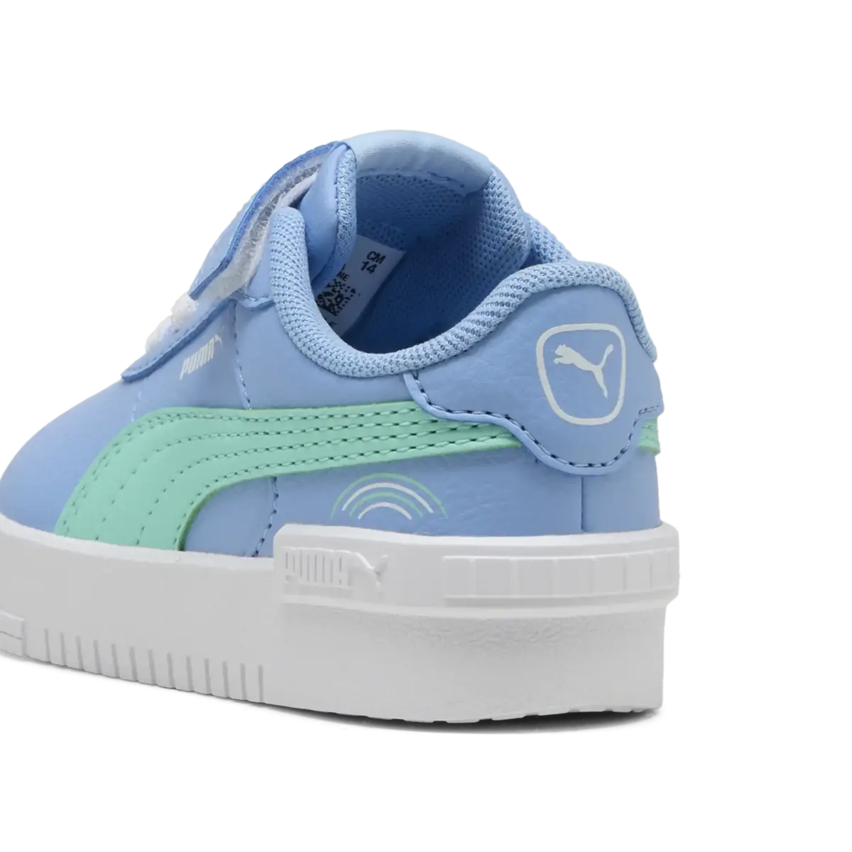 Puma Jola Colorful Rainbow AC+Inf Mavi Bebek Spor Ayakkabı