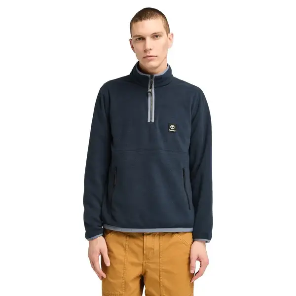 Timberland 1/4 Zip Polar Fleece Lacivert Erkek Sweatshirt