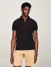Tommy Hilfiger CORE TOMMY TIPPED SL Erkek Siyah Polo T-Shirt