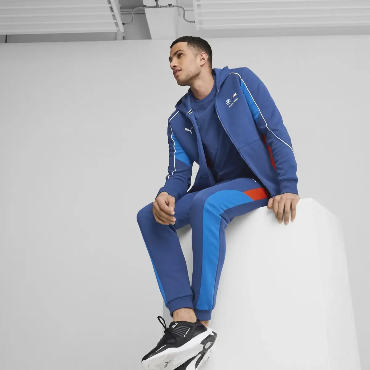 Puma BMW MMS Hdd Sweat Jkt Mavi Erkek/Unisex Sweat