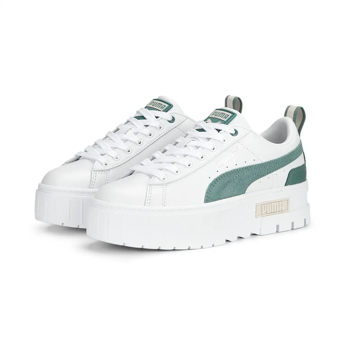 Puma Mayze Lth Wn s Beyaz Kadın Günlük Spor Ayakkabı