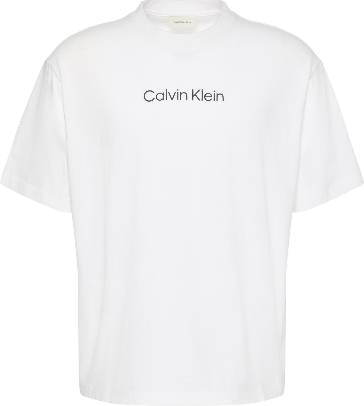 Calvin Klein SS STANDARD LOGO 30S CREWNK TEE Beyaz Erkek T-Shirt