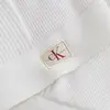 Calvin Klein WOVEN LABEL SWEATER, YAA Beyaz Kadın T-Shirt & Polo