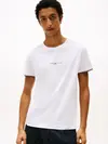Tommy Hilfiger TOMMY LOGO TIPPED TE, YBR Beyaz Erkek T-Shirt & Polo