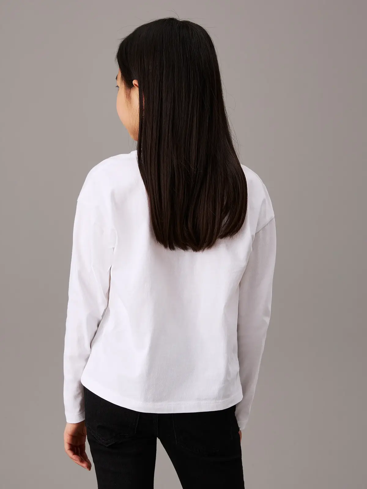 CK LOGO LS T-SHIRT, YAF