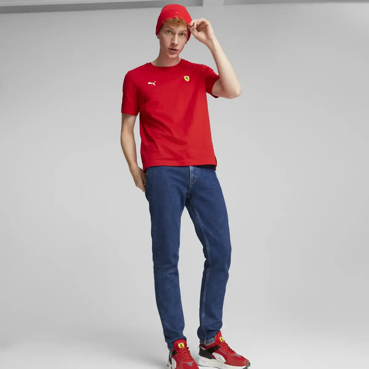 Puma Ferrari Race Graphic Tee Kırmızı Erkek T-Shirt