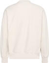 Calvin Klein PREMIUM TERRY MONOGRAM CN SWEATS Beyaz Erkek Sweatshirt