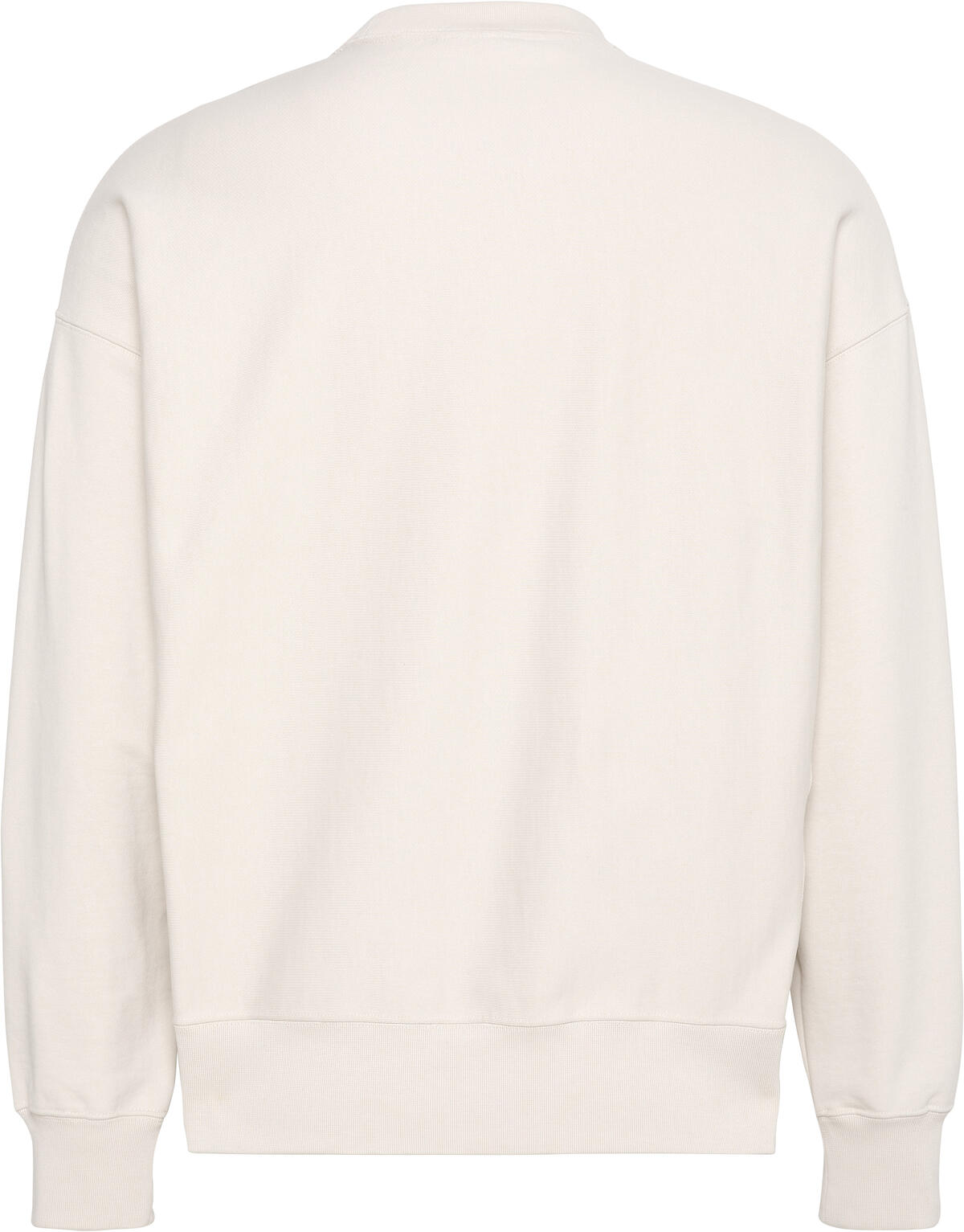 Calvin Klein PREMIUM TERRY MONOGRAM CN SWEATS Beyaz Erkek Sweatshirt