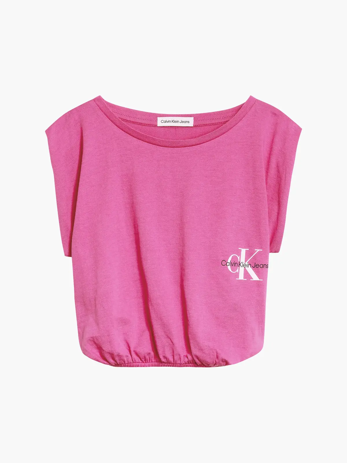 Calvin Klein MONOGRAM OFF PLACED Kadın Pembe T-Shirt