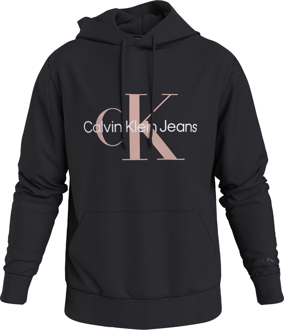 Calvin Klein SEASONAL MONOLOGO RE Erkek Siyah Hoodie