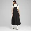 Puma DOWNTOWN Dungaree Dress Siyah Kadın Elbise-Etek