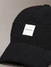 Calvin Klein BOUCLE w PATCH CAP, UB1 Siyah Kadın Şapka