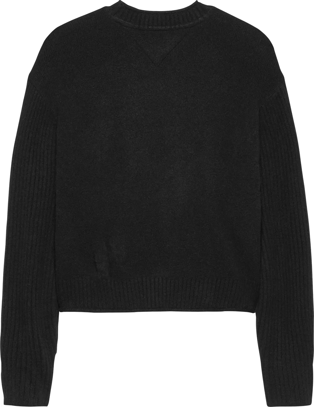 Tommy Hilfiger TJW MELANGE FLAG SWE, HEV Siyah Kadın Kazak