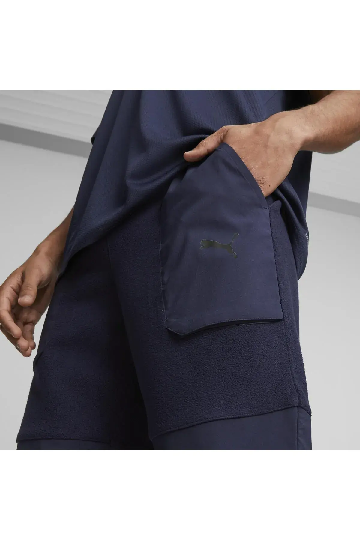 Puma Fit Hybrid Polar Fleece/Woven Pant Lacivert Erkek Eşofman Altı