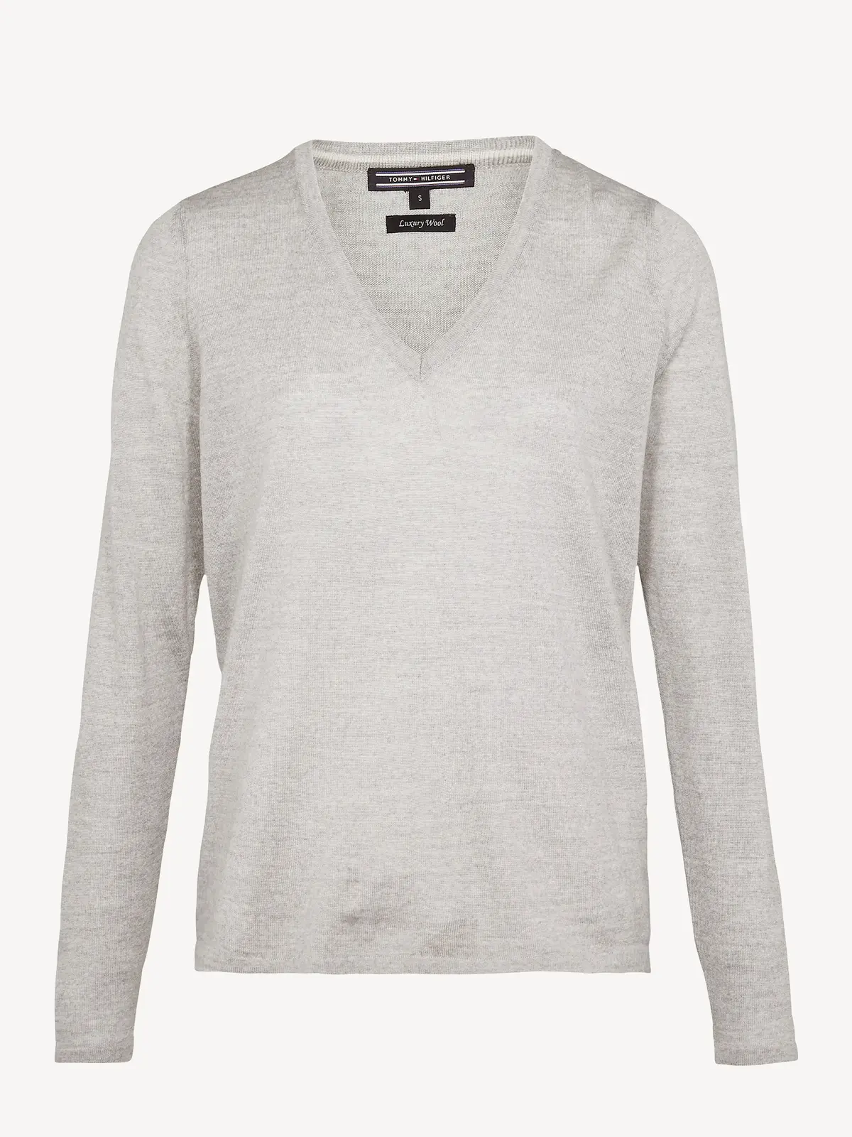 Tommy Hilfiger NEW GUVERA V-NK SWTR Kadın Gri Kazak