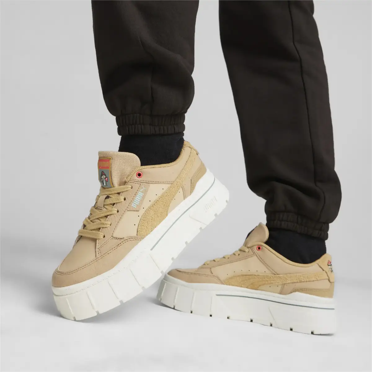 Puma Mayze Stack RE:PLACE Wns Bej Kadın Spor Ayakkabı