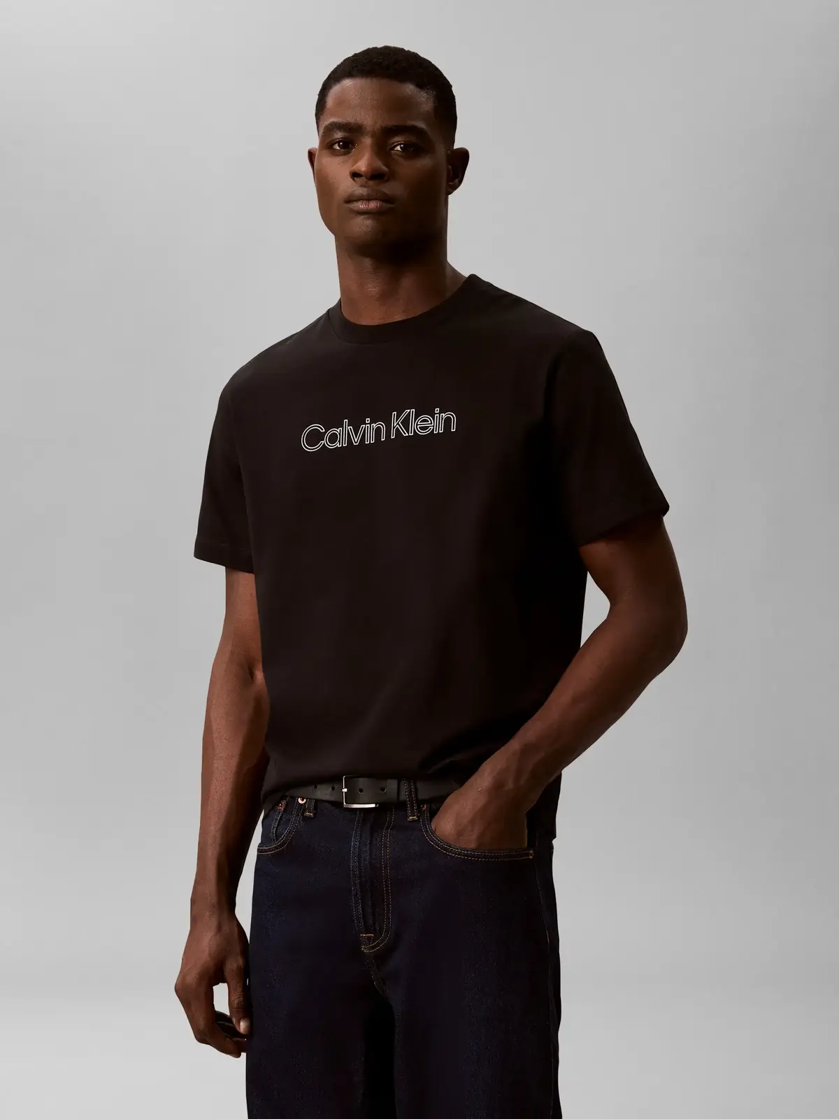 Calvin Klein SS 20s EU SPW Siyah Erkek Tişört