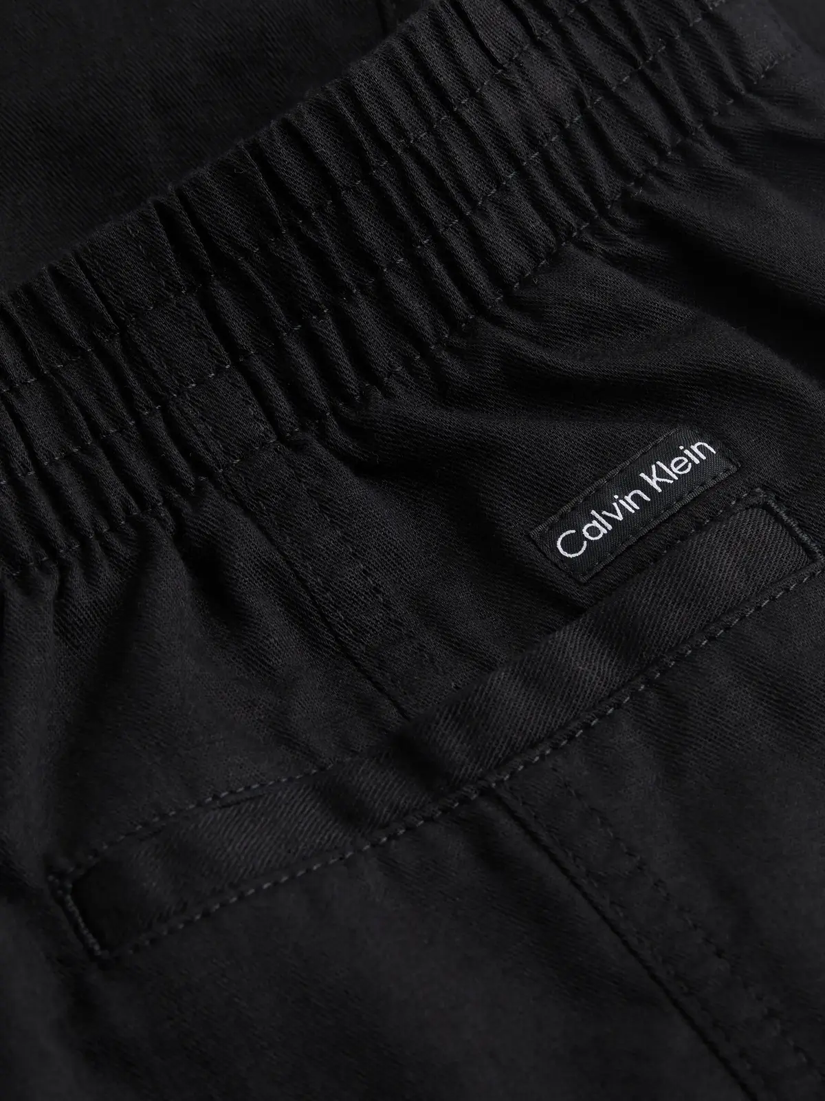 Calvin Klein SOFT LINEN MIDI SKIRT Siyah Kadın Etek
