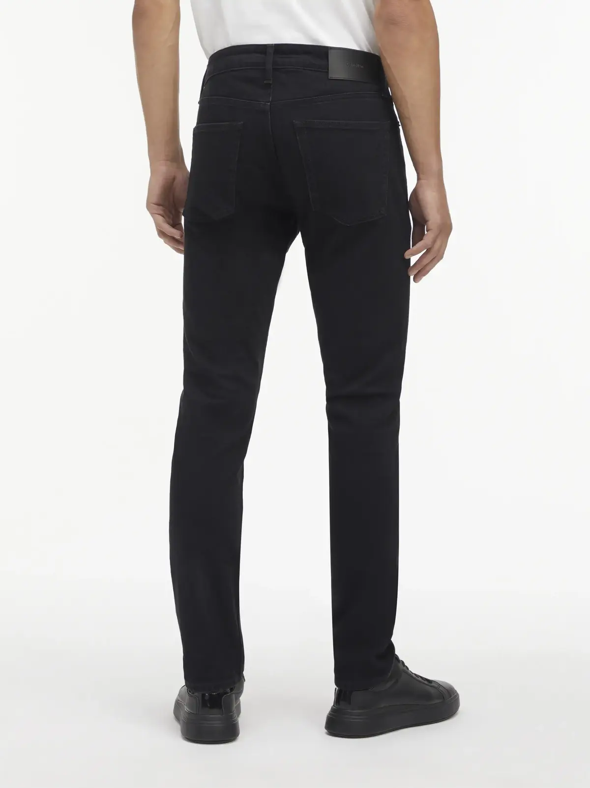 Calvin Klein SLIM FIT RINSE BLACK Erkek Antrasit Kot Pantolon