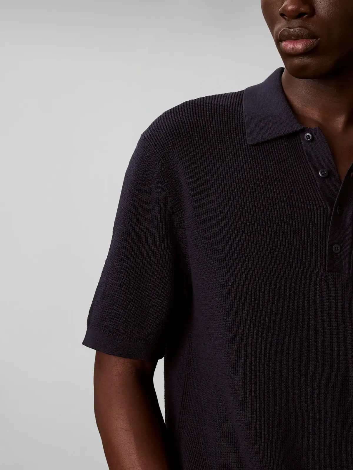 SS COTTON WAFFLE POL, CEF