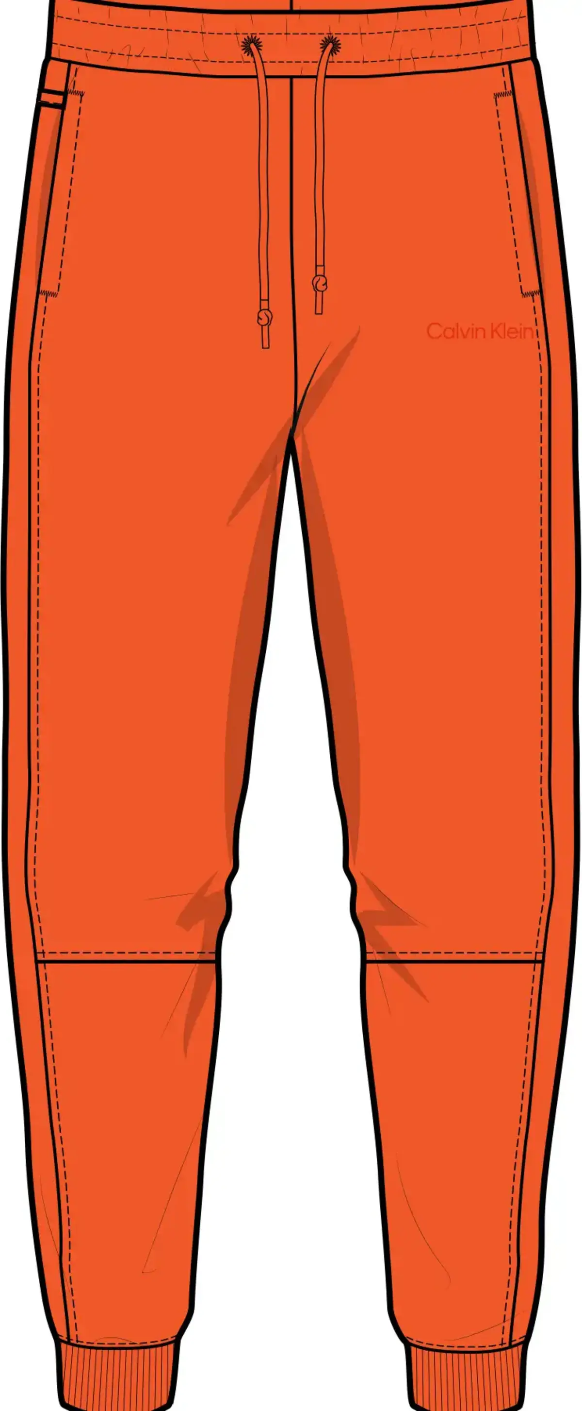Calvin Klein PW - Knit Pant Erkek Turuncu Eşofman Altı