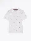 Tommy Hilfiger FLAGS PRINTED REG PO, YBR Beyaz Erkek Çocuk T-Shirt & Polo