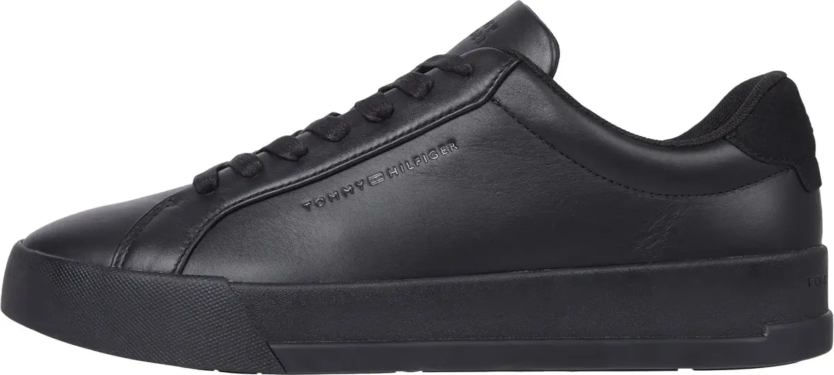 Tommy Hilfiger TH COURT BETTER LTH, BDS Siyah Erkek Spor Ayakkabı & Sneaker
