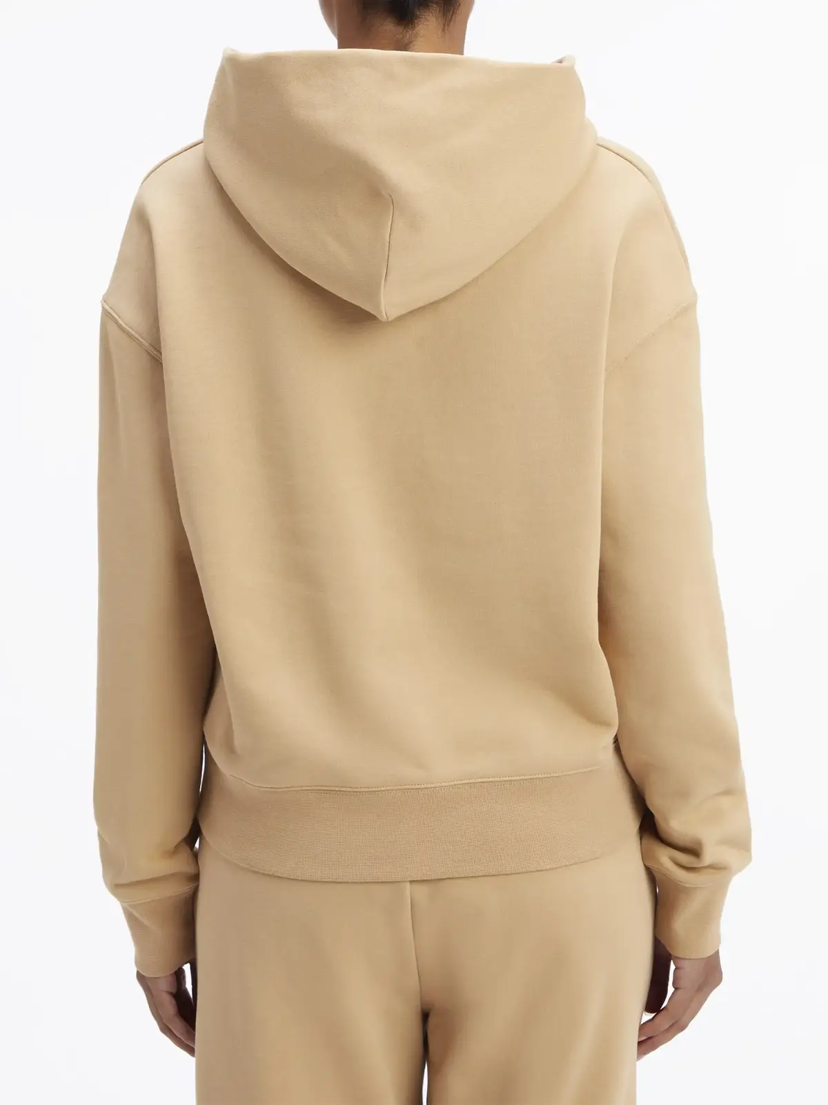 Calvin Klein NANO LOGO RELAXED HO Kadın Bej Sweatshirt