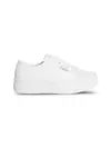 Calvin Klein VULC FLATFORM LTH, YAF Beyaz Kadın Spor Ayakkabı & Sneaker