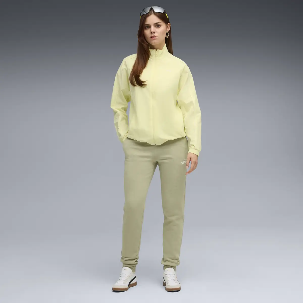 Puma ESS No. 1 Logo Sweatpants Haki Kadın Eşofman Altı