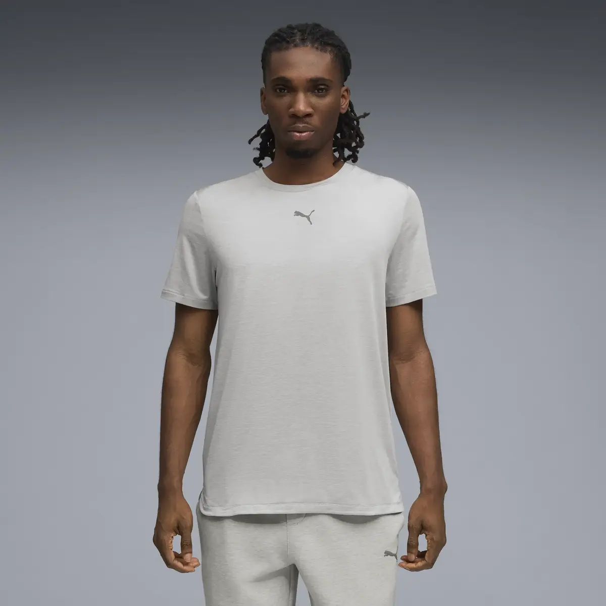 Puma M CLOUDSPUN TEE Gri Erkek T-Shirt