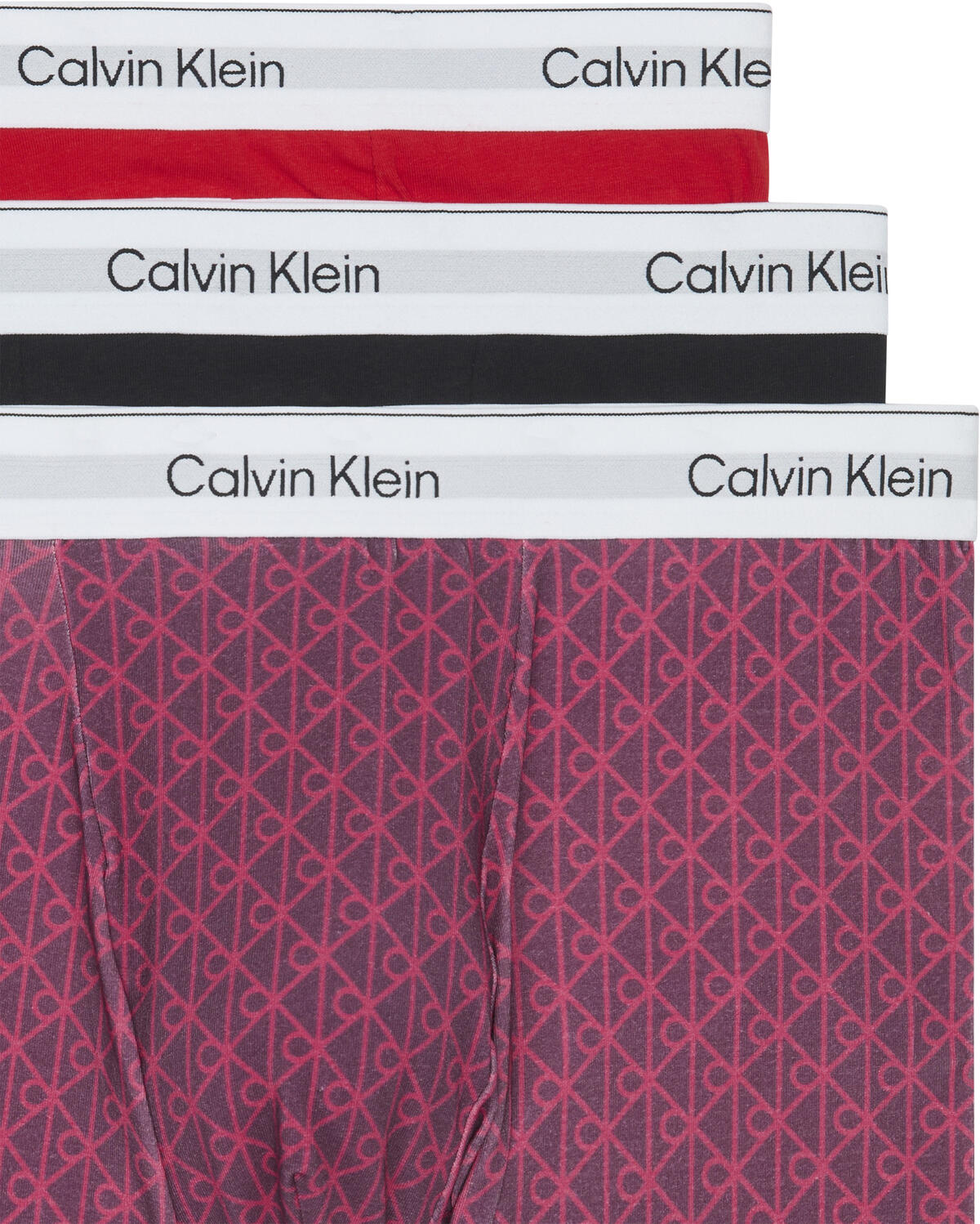 Calvin Klein RELAXED FIT TRUNK 3PK Kırmızı Erkek Boxer Calvin Klein RELAXED FIT TRUNK 3PK Kırmızı Erkek Boxer