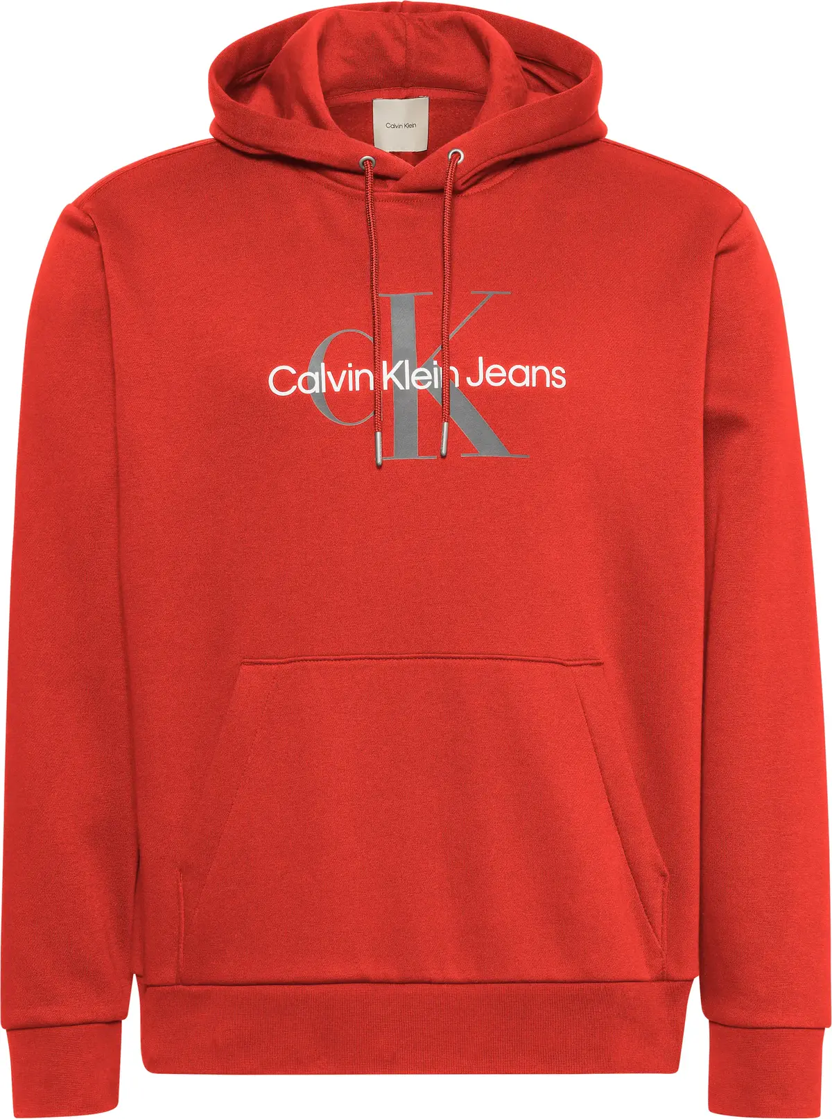 Calvin Klein LS MONOLOGO FLEECE H Erkek Kırmızı Sweatshirt