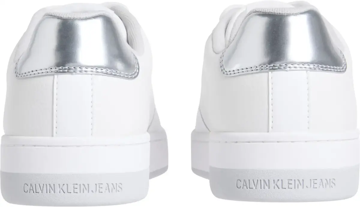 Calvin Klein BASKET CUPSOLE LOW M, 0LI Beyaz Kadın Spor Ayakkabı & Sneaker