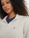 Tommy Hilfiger TJW SAILOR COLLAR ZI Kadın Krem Kazak