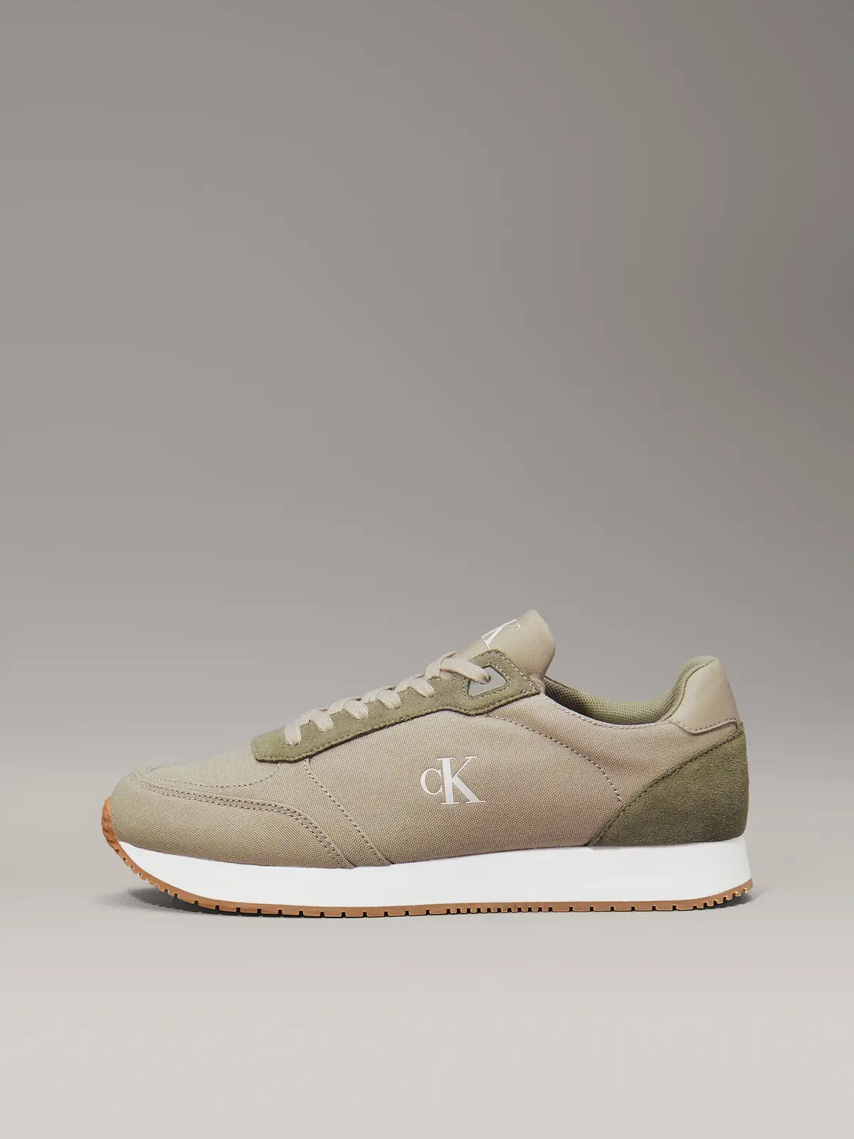 Calvin Klein RUNNER SOCK LACEUP M, 0H7 Yeşil Erkek Spor Ayakkabı & Sneaker