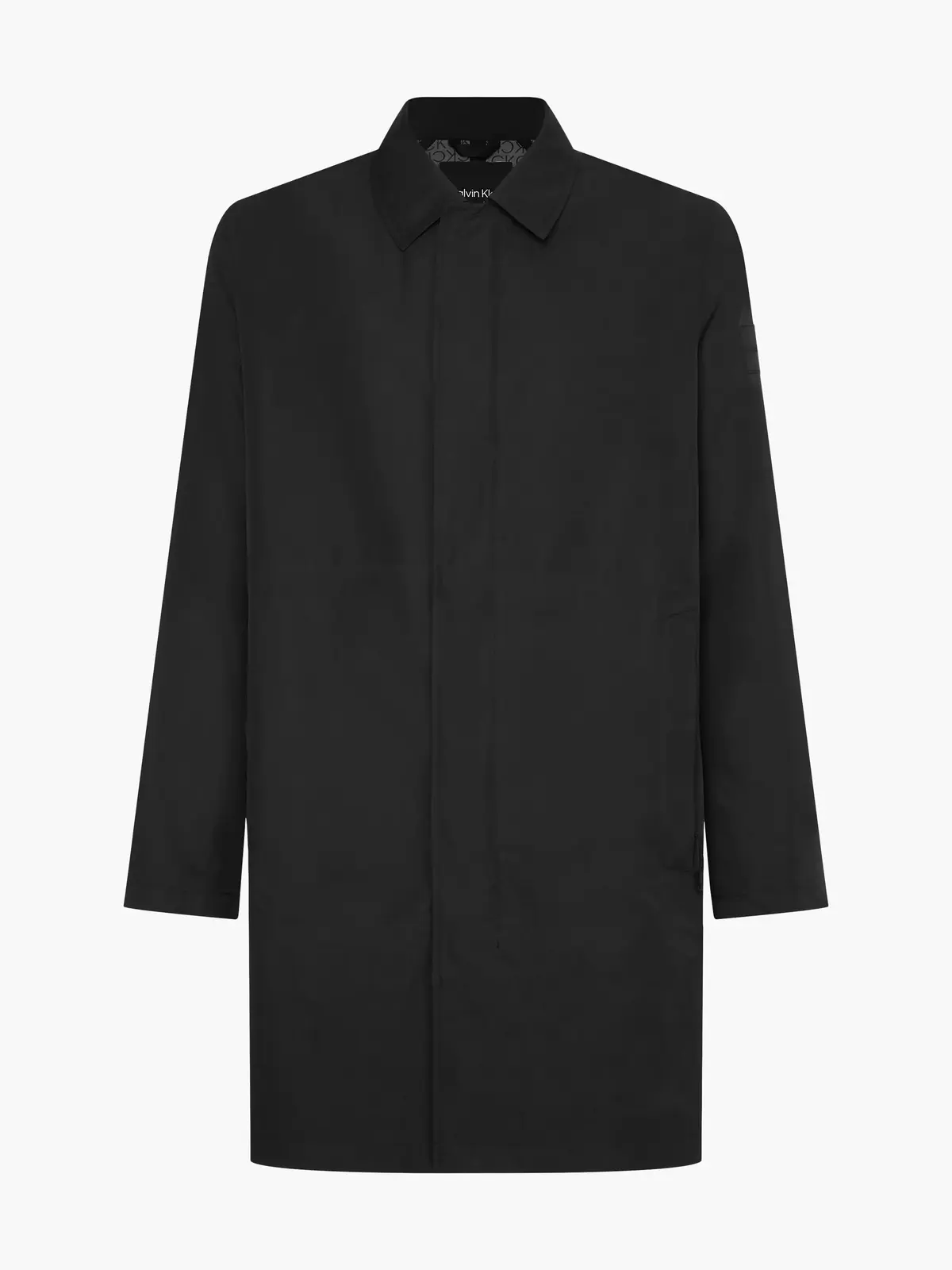 Calvin Klein TECHNICAL RAINCOAT Erkek Siyah Mont
