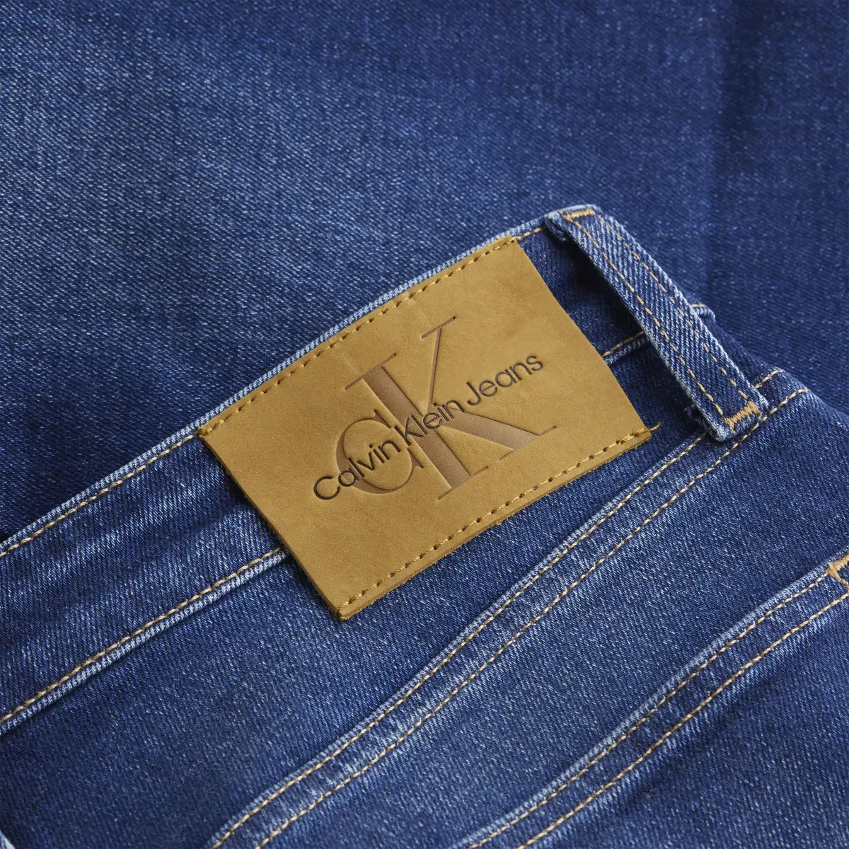 Calvin Klein SLIM Erkek Mavi Kot Pantolon