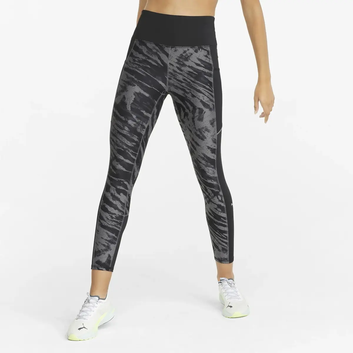 Puma Run 5K Graphıc Hw 7/8 Tıght W Siyah Kadın Tayt