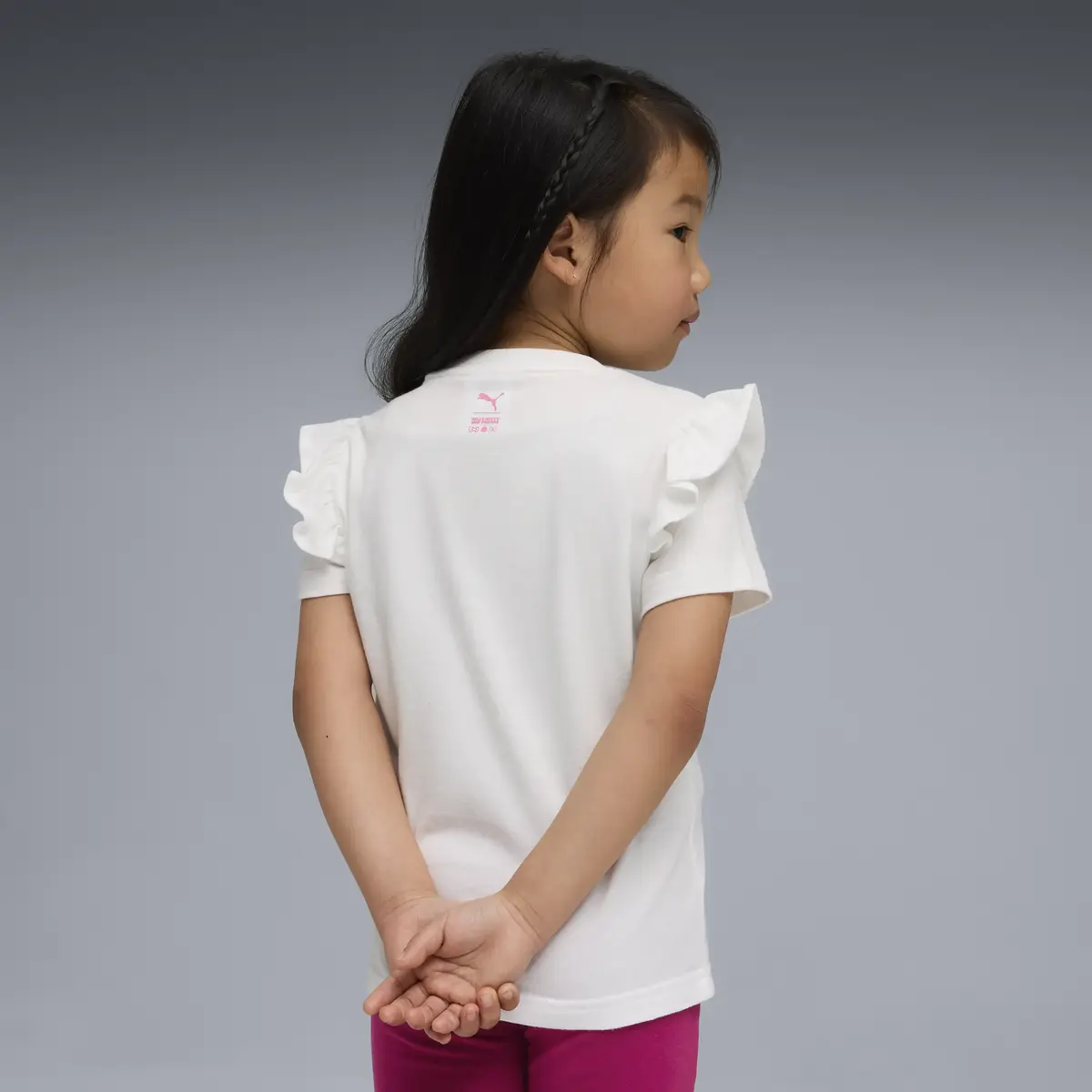 Puma X HK&FR Ruffle Tee Beyaz Kız Çocuk Tişört