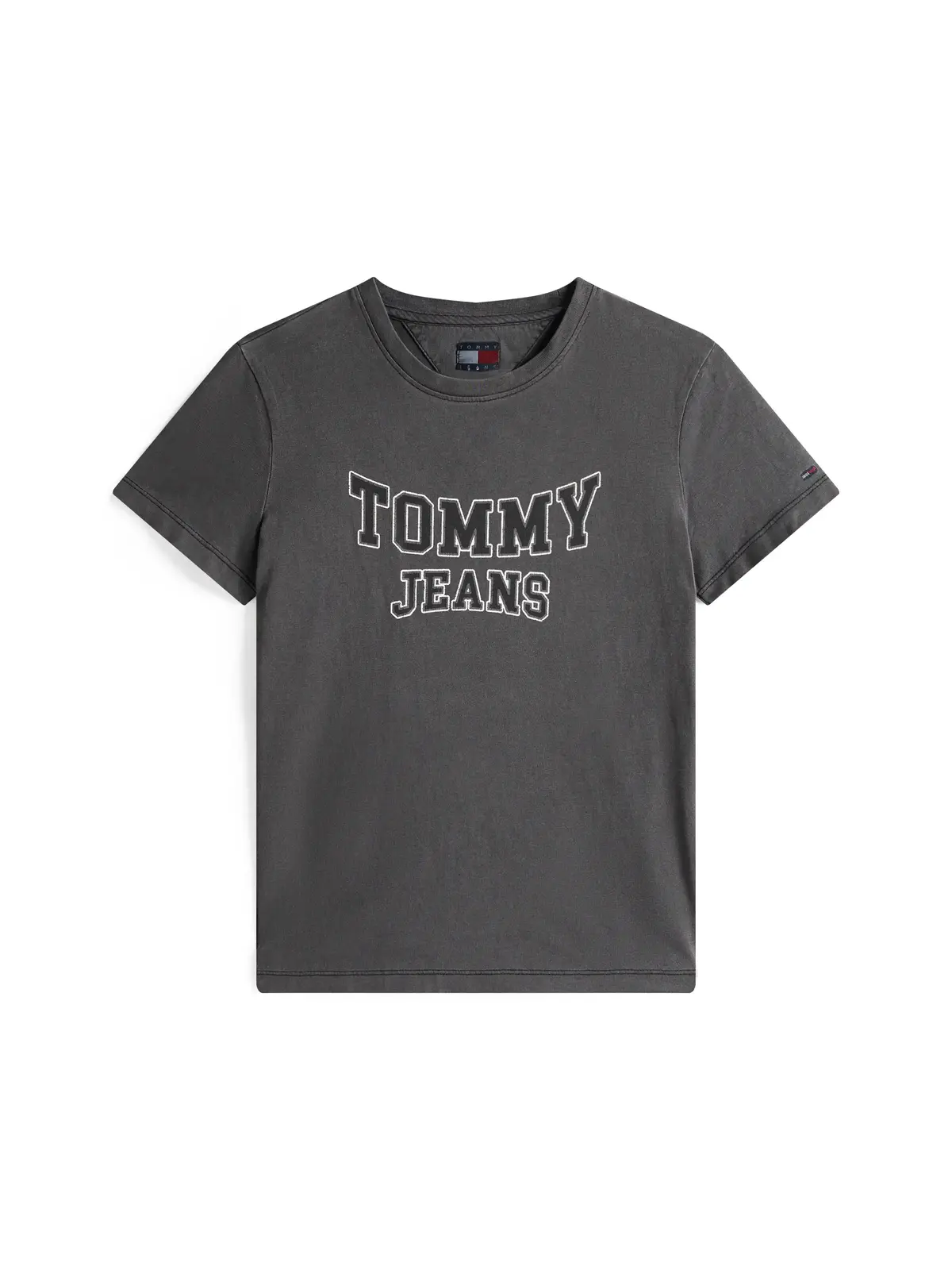 Tommy Hilfiger TJW REG VARSITY TEE Gri Kadın T-Shirt